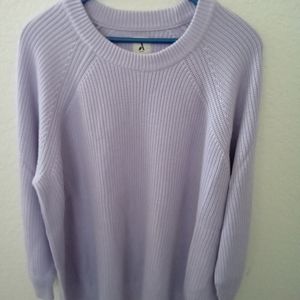 Women's Lilac Shaker Sweater Size 3X